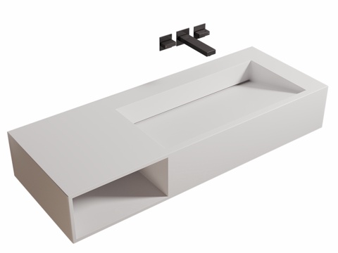  ABBER Stein AS2640悬挂式带水槽柜3d模型 