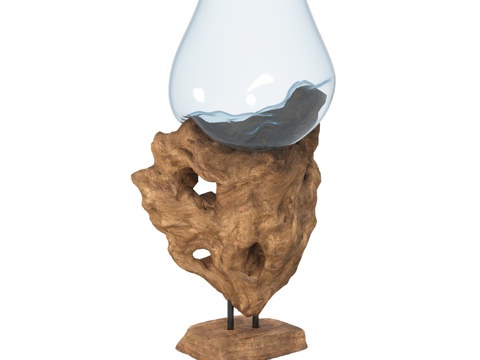  柚木玻璃花瓶 SINGLE GLOSS3d模型 