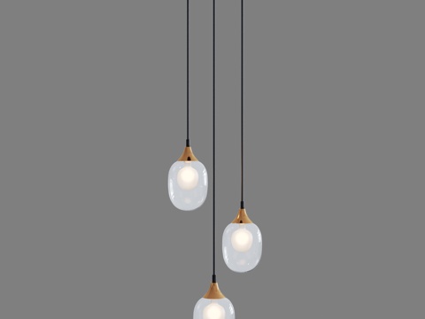  OM 玻璃灯罩吊灯 Eurosvet 702163d模型 