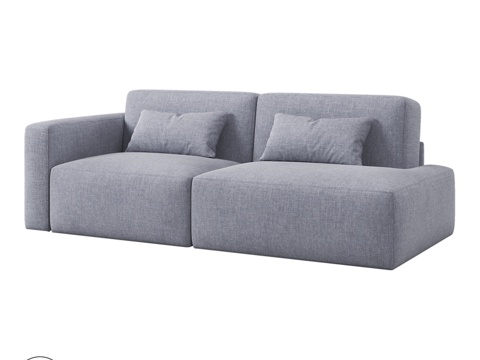  OM LOFT绗缝沙发 0313d模型 