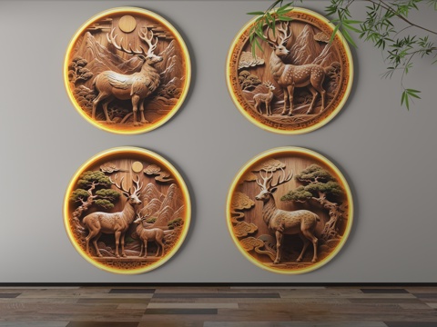  现代装饰挂件3d模型 