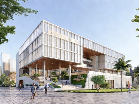 社区活动中心建筑 文化中心建筑 文化馆建筑su模型su模型