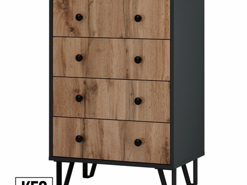  OM 抽屉柜3d模型 