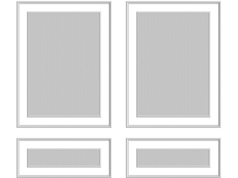  墙面组合 #1253d模型 