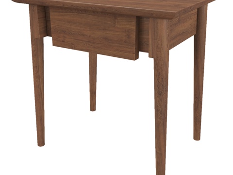  纯柚木床头柜 ELLA 453d模型 