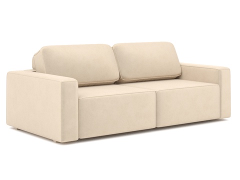  直线沙发 Ralf 双段式带扶手3d模型 