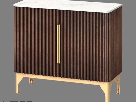  LoftDesigne 82369 款抽屉柜3d模型3d模型 