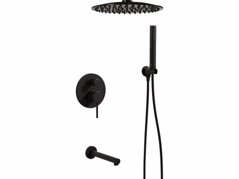  ABBER Emotion AF8817隐藏式安装淋浴系统3d模型 