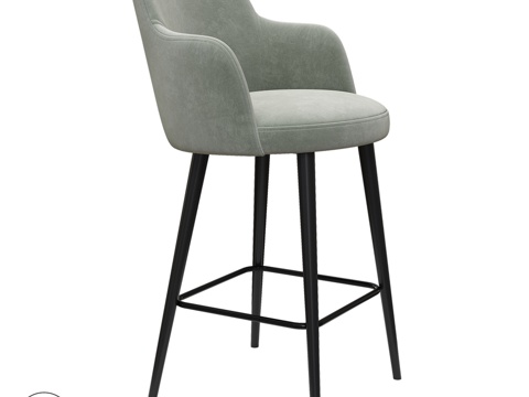  OM chair VENICE BAR WOOD3d模型 