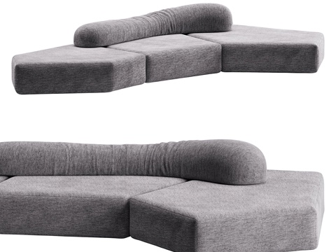  岩石沙发  EDRA现代沙发3d模型 