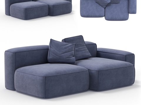  (OM) HIPPO沙发135 x 240来自MANO FA3d模型 