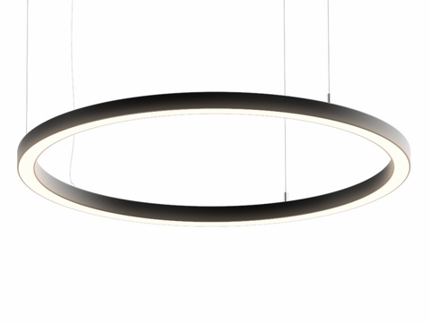  LED环形吊灯 35x35mm3d模型 