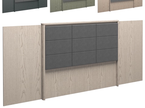  梅切拉425-09款OM床头板3d模型 