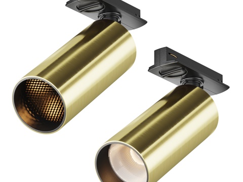  Focus LED轨道灯3d模型 