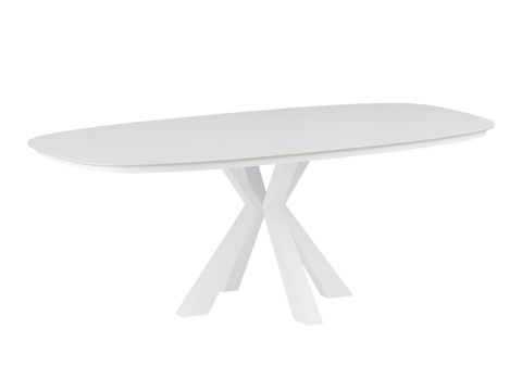 OM 玻璃风格餐桌 853 椭圆形 2000x10003d模型