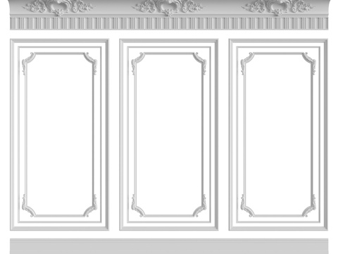  墙面组合 #1353d模型3d模型 