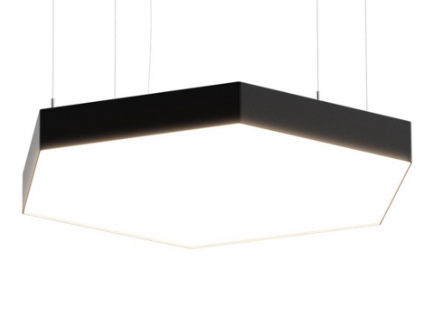  六角吊灯3d模型 