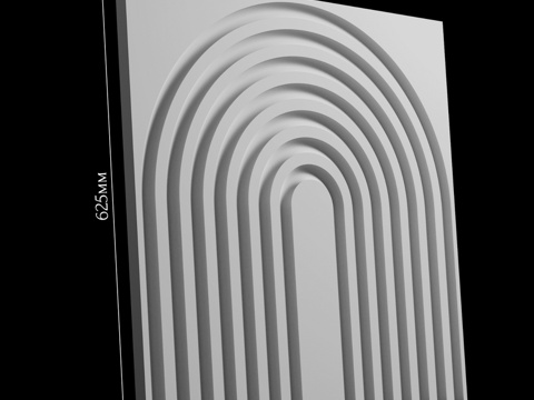  石膏3D面板 Megapolis-53d模型 