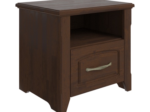  Marcelle床头柜3d模型 