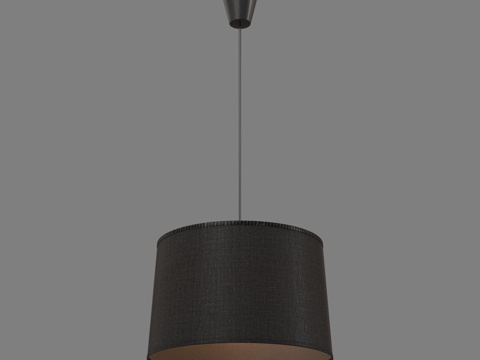  OM布艺灯罩吊灯 TK Lighting3d模型 
