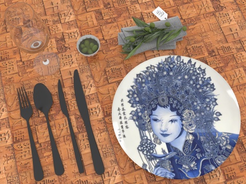  现代装饰摆件3d模型 