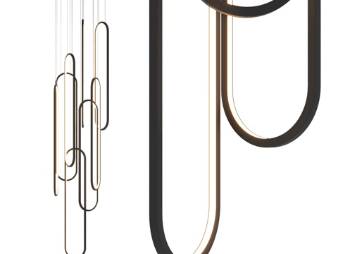  Frame IT-1621-Radial-8 吊灯3d模型 