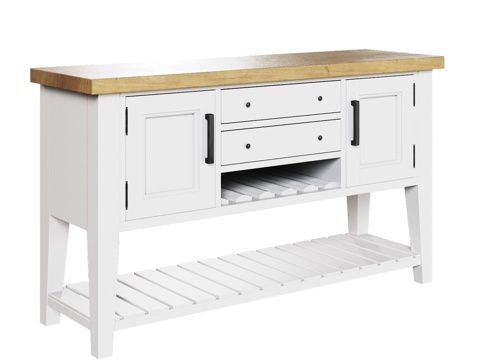  OM 餐边柜（北欧风格）3d模型 