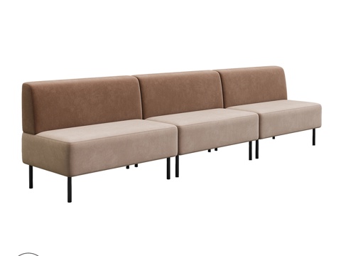  OM EMILIA 六人座无扶手款3d模型 