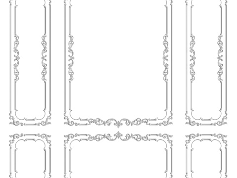  墙面装饰组合 118号3d模型 