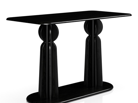 Kaktus Black矩形桌3d模型