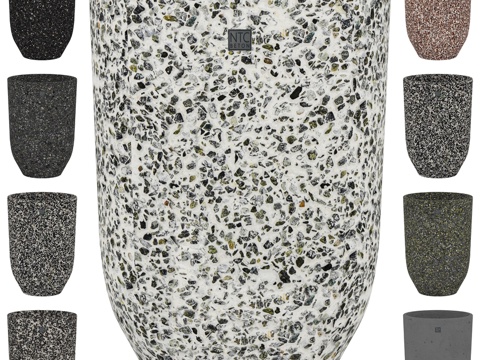  米伦L花盆3d模型 