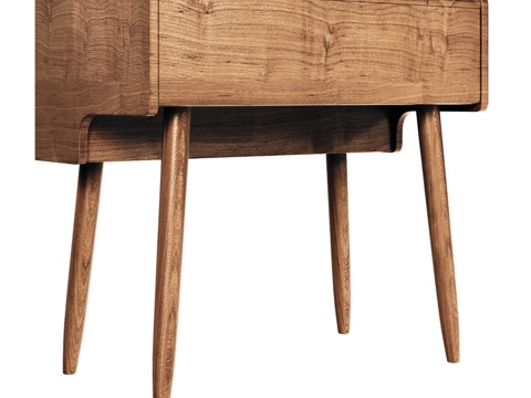  OM中世纪梳妆台带抽屉和玻璃3d模型 