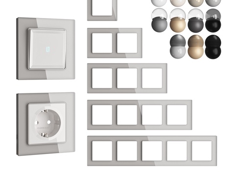  OM插座开关框架 Ambrella Volt s3d模型 