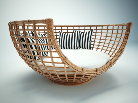  摇篮椅子模型3d模型 