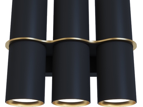  壁挂式灯具 BINO 6S，Pikartlights 出品，3d模型 