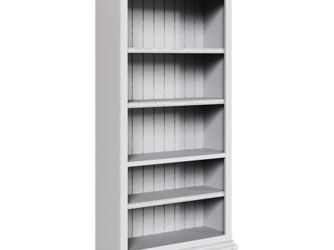  OM北欧风格开放式书柜3d模型 