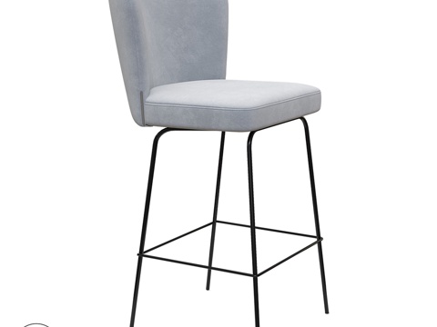  OM椅子尼科西亚吧台金属款3d模型 