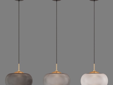  OM玻璃灯罩吊灯 Eurosvet 50262 13d模型 