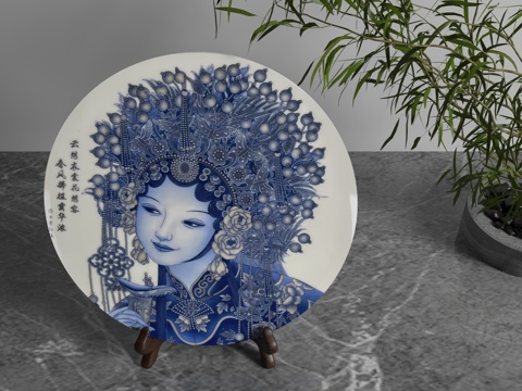  现代装饰摆件3d模型 