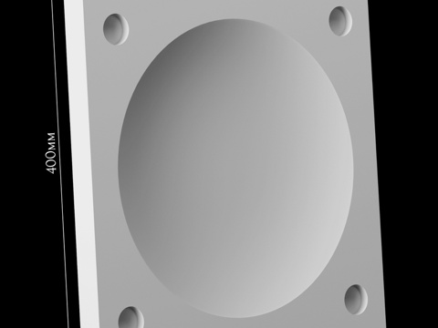  石膏3D面板点3d模型 