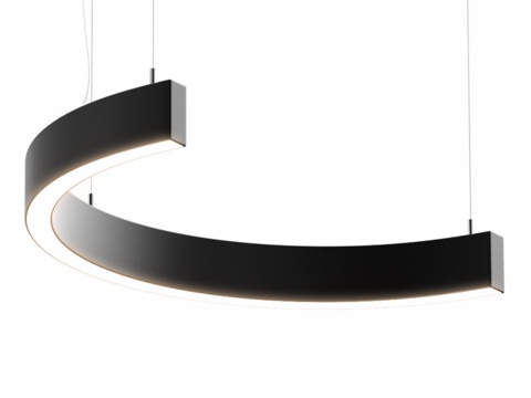  LED半环吊灯ARCO3d模型 
