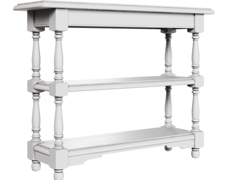  OM 斯堪的纳维亚风格边桌3d模型 