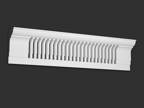  装饰性檐口 SK123V（通风）3d模型 
