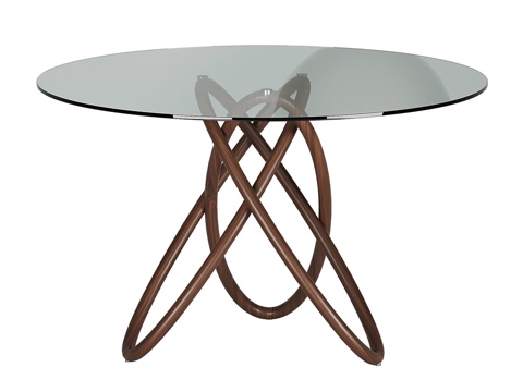  OM玻璃风格餐桌T906圆形120×1203d模型 