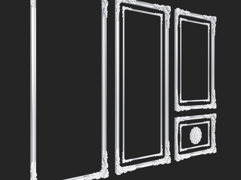  RosLepnina出品索伦托系列1-2-3号框架3d模型 