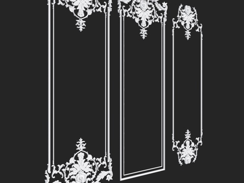  RosLepnina出品SELENA系列1-2-3号画框3d模型 