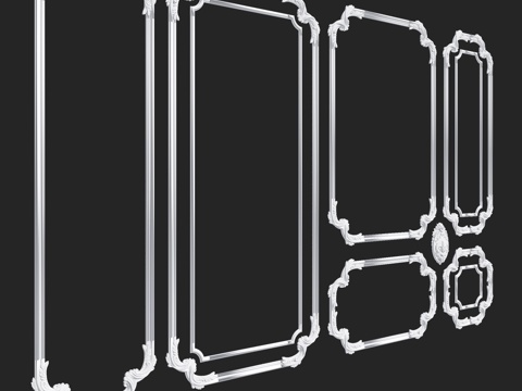  RosLepnina出品的RAPHAEL系列框架1-2-3-3d模型 