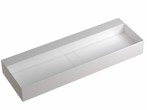  台面洗脸盆 ABBER Stein AS2642 双盆3d模型 