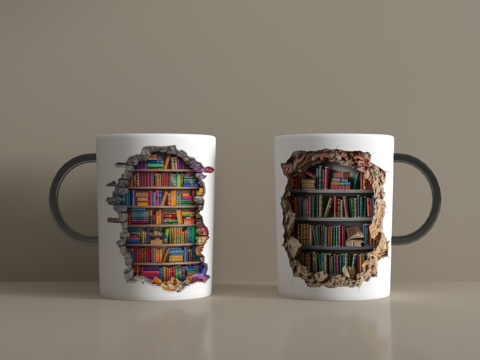  现代杯子3d模型 