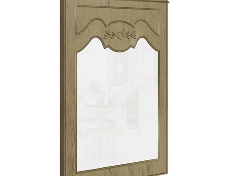  OM经典风格壁镜3d模型 